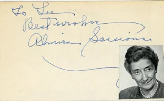 Almira Sessions autograph
