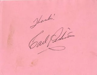 Carl Perkins autograph