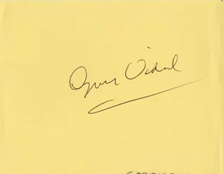 Gore Vidal autograph