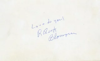 Roberts Blossom autograph