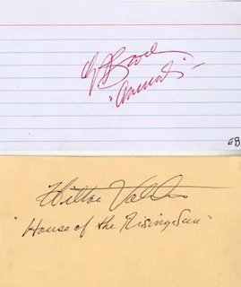 The Animals autograph
