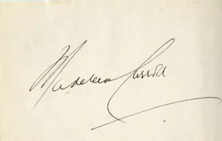 Madeleine Carroll autograph