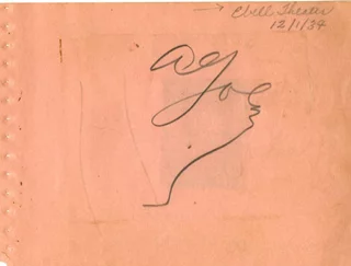 Al Jolson autograph