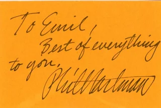 Phil Hartman autograph