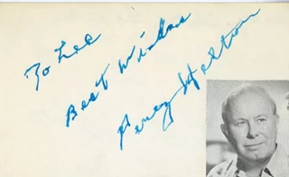 Percy Helton autograph