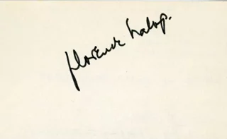 Florence Halop autograph