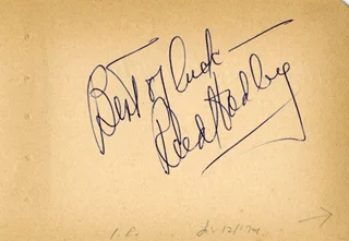 Reed Hadley autograph