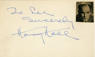 Henry Hull autograph