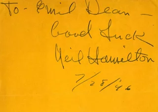 Neil Hamilton autograph