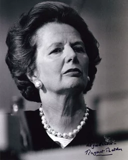 Margaret Thatcher autograph