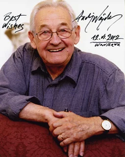 Andrzej Wajda autograph