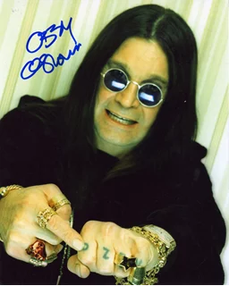 Ozzy Osbourne autograph