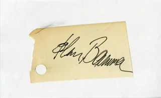 John Banner autograph