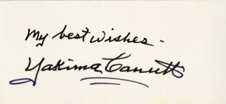 Yakima Canutt autograph