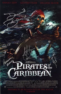 Pirates of The Caribbean autograph