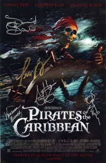Pirates of The Caribbean autograph