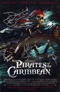 Pirates of The Caribbean autograph
