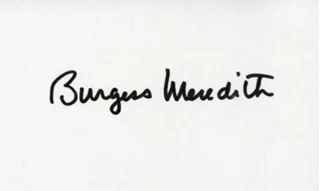 Burgess Meredith autograph