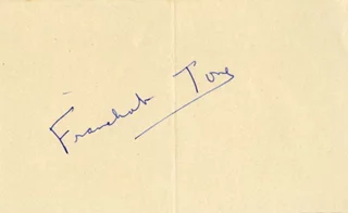 Franchot Tone autograph