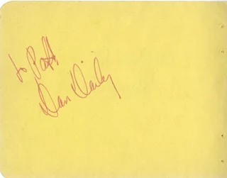 Dan Dailey autograph