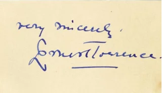 Ernest Torrence autograph