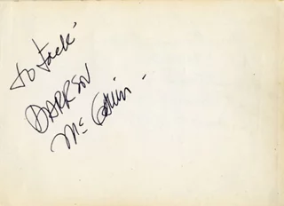 Darren McGavin autograph