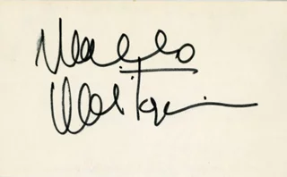 Marcello Mastroianni autograph