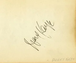 Danny Kaye autograph