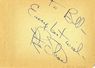 Reta Shaw autograph