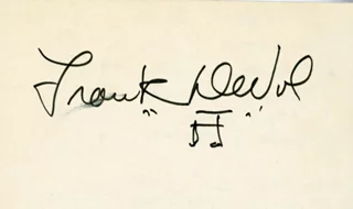 Frank De Vol autograph