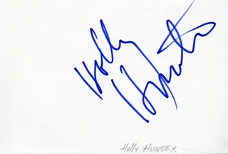 Holly Hunter autograph