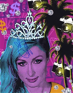 Paris Hilton autograph