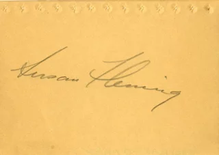Susan Fleming autograph