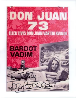 Brigitte Bardot autograph