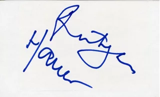 Rutger Hauer autograph