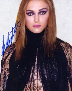 Keira Knightley autograph