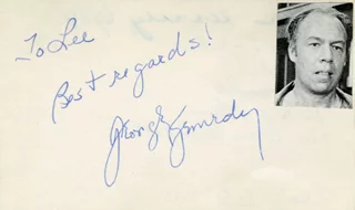 George Kennedy autograph
