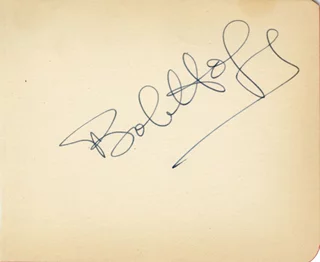 Bob Hope autograph