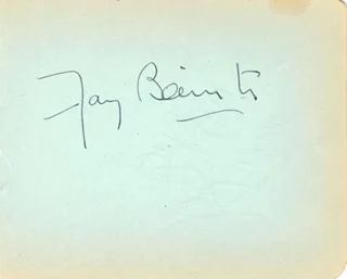 Fay Bainter autograph