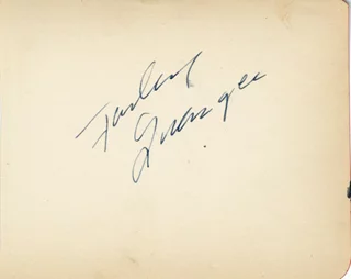 Farley Granger autograph