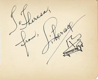 Liberace autograph