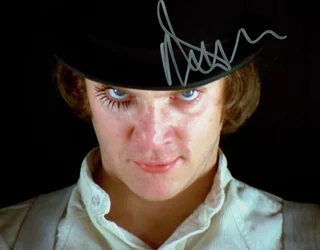 Malcolm McDowell autograph