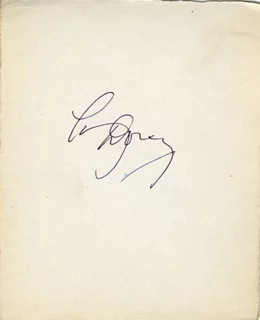 Tommy Dorsey autograph