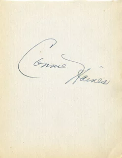 Connie Haines autograph