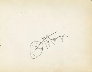 Otto Preminger autograph