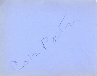 Cole Porter autograph