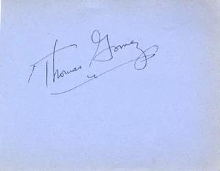 Thomas Gomez autograph