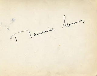 Maurice Evans autograph
