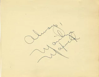 Marilyn Maxwell autograph
