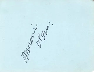 Moroni Olsen autograph